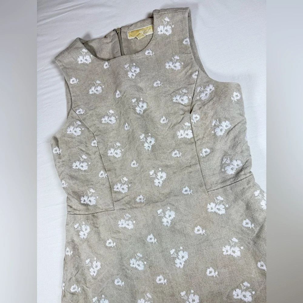 Michael Kors‎ linen floral Sleeveless Dress
